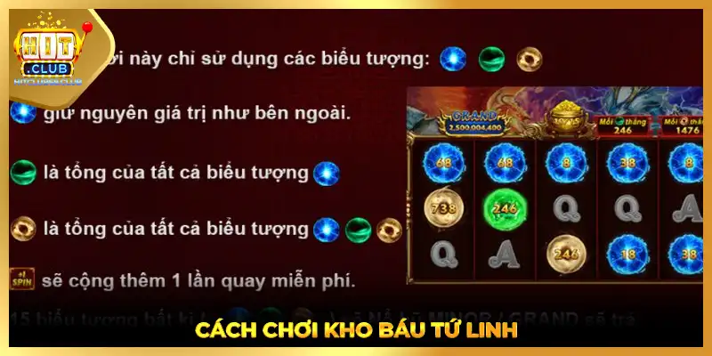 Cách chơi kho báu tứ linh